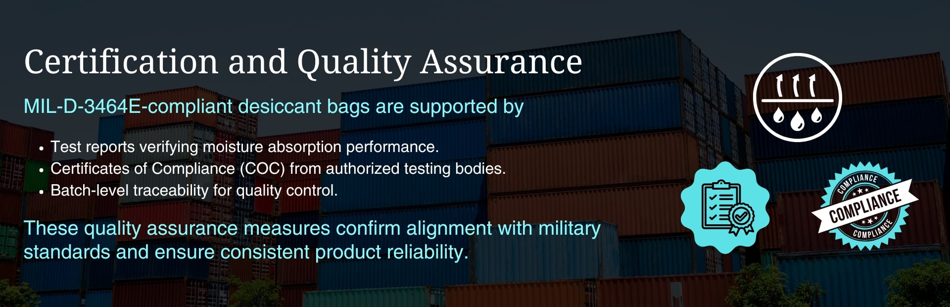 WHAT IS MIL-D-3464E DESICCANT STANDARD?